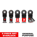 Diablo Starlock Bi-Metal Round Oscillating Blade Set General Purpose Cuts 5 pc