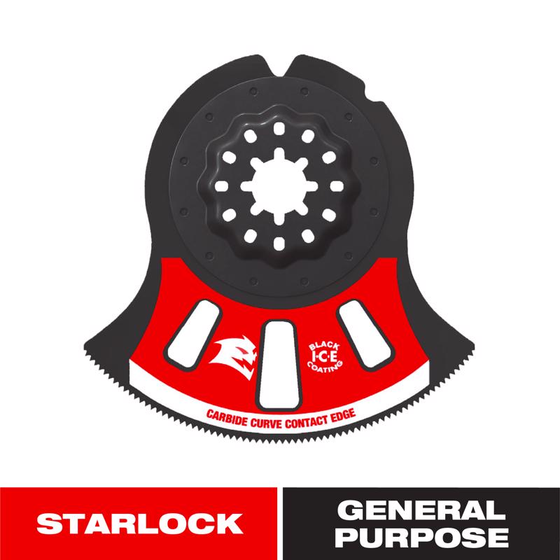 Diablo Starlock 3-1/8 in. W Carbide Semi-Circle Oscillating Blade General Purpose Cuts 1 pk