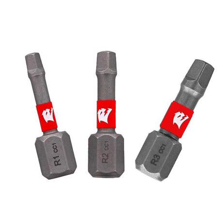 DRIVE BIT SET SQR 1" 3PC