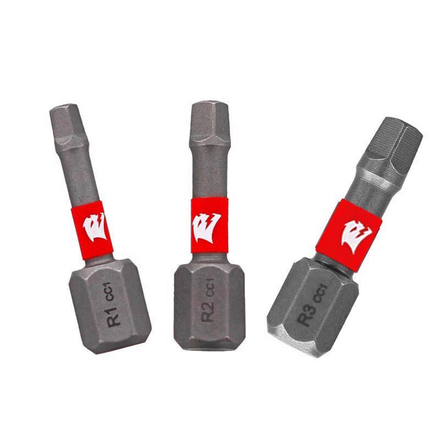 DRIVE BIT SET SQR 1" 3PC