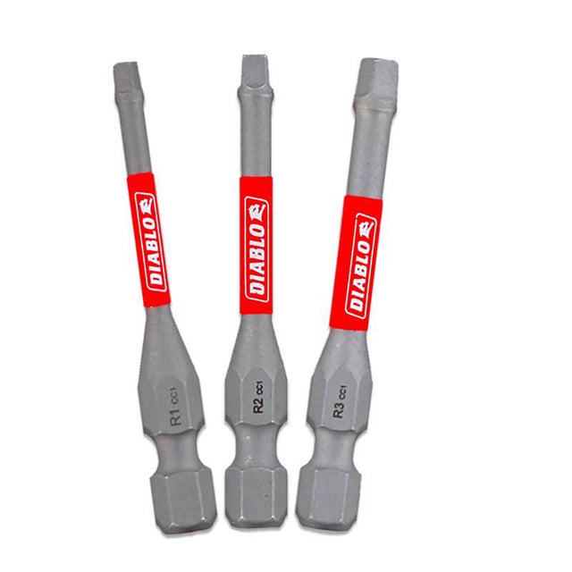DRIVE BIT SET SQR 2" 3PC