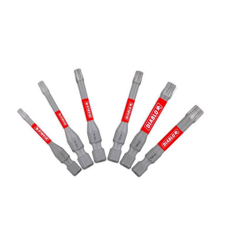 DRIVE BIT SET TORX 2" 6PC
