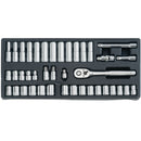 Craftsman 1/4, 3/8 and 1/2 in. drive Metric and SAE 6 and 12 Point Mechanic's Tool Set 308 pc