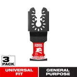 Diablo 1-1/4 in. X 1-1/4 in. W Carbide Oscillating Blade General Purpose Cuts 3 pk