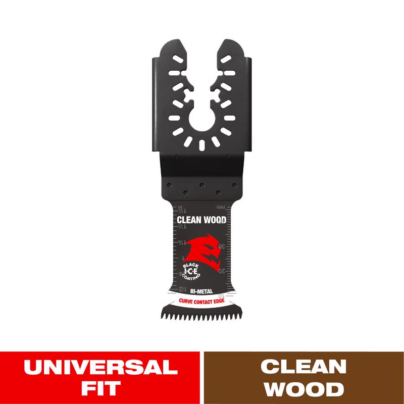 Diablo 1-1/4 in. X 1-1/4 in. W Bi-Metal Oscillating Blade Clean Wood 1 pk