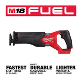 Milwaukee M18 FUEL Sawzall Cordless Brushless Reciprocating Saw Tool Only