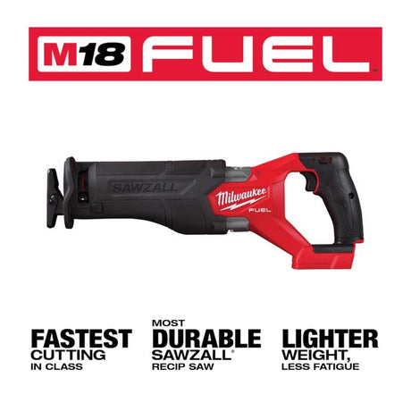 Milwaukee M18 FUEL Sawzall Cordless Brushless Reciprocating Saw Tool Only