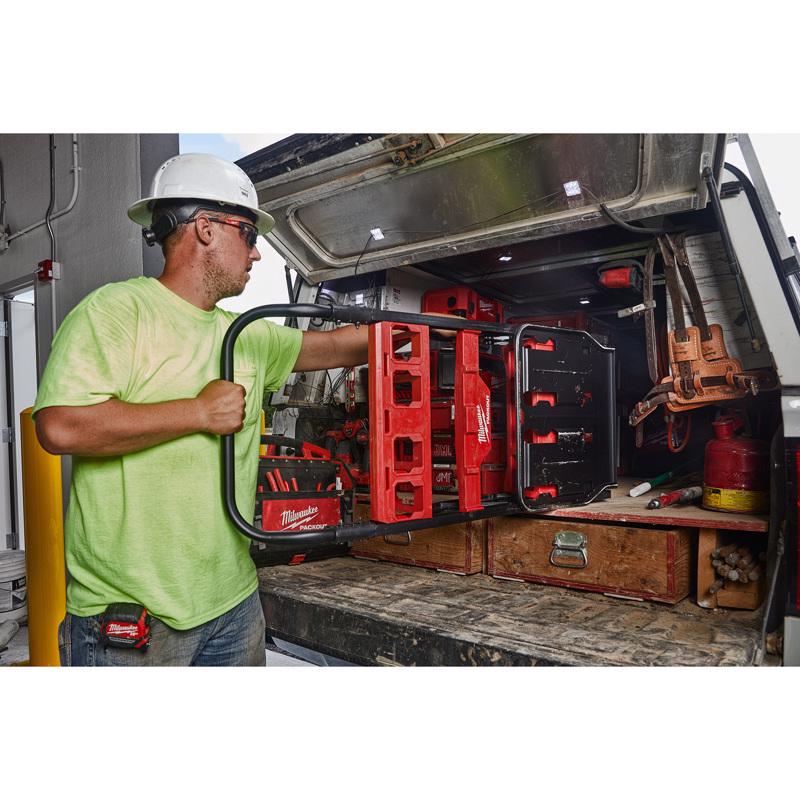 Milwaukee Packout 48 in. H X 20 in. W X 12 in. D Collapsible 2-Wheel Cart