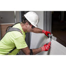 Milwaukee Performance Anti-Fog Impact-Resistant Safety Glasses Gray Lens Black/Red Frame