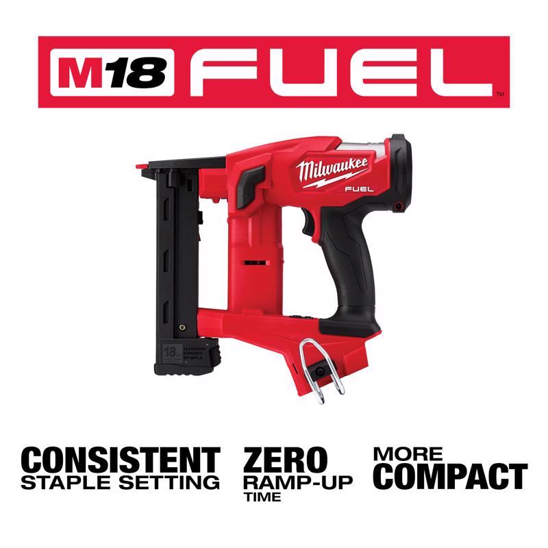Milwaukee M18 FUEL 18 Ga. 18 Volt Brushless 1/4 in. Narrow Crown Stapler