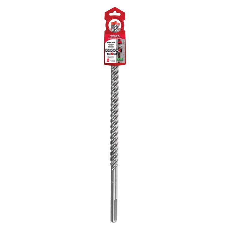 Diablo Rebar Demon 7/8 in. X 21 in. L Carbide Tipped Hammer Drill Bit SDS-Max Shank 1 pk