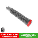 Diablo 5/8 in. X 8 in. L Carbide Tipped 2-Cutter Hammer Drill Bit SDS-Plus Shank 1 pk