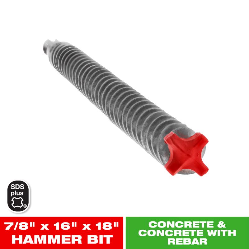 Diablo Rebar Demon 7/8 in. X 18 in. L Carbide Hammer Drill Bit SDS-Plus Shank 1 pk