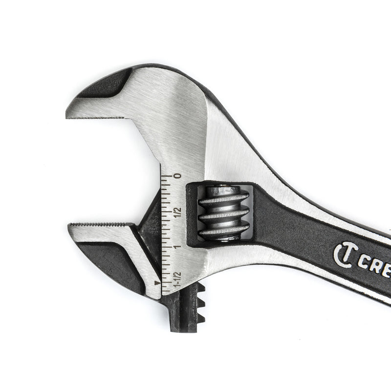 Crescent Metric and SAE Wide Jaw Adjustable Wrench Set Assorted in. L 2 pc