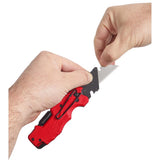 Milwaukee Fastback 8-3/4 in. Folding 6-in-1 Utility Knife Red 1 pc