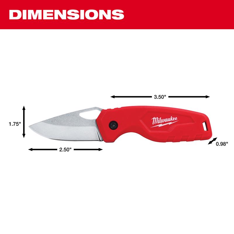 Milwaukee 6 in. Folding Compact Utility Knife Red 1 pc