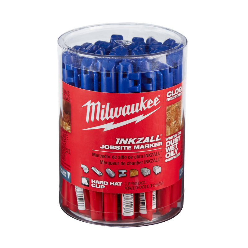 Milwaukee INKZALL Blue Fine Tip Permanent Marker 1 pk