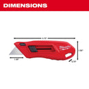 Milwaukee 5 in. Sliding Compact Utility Knife Red