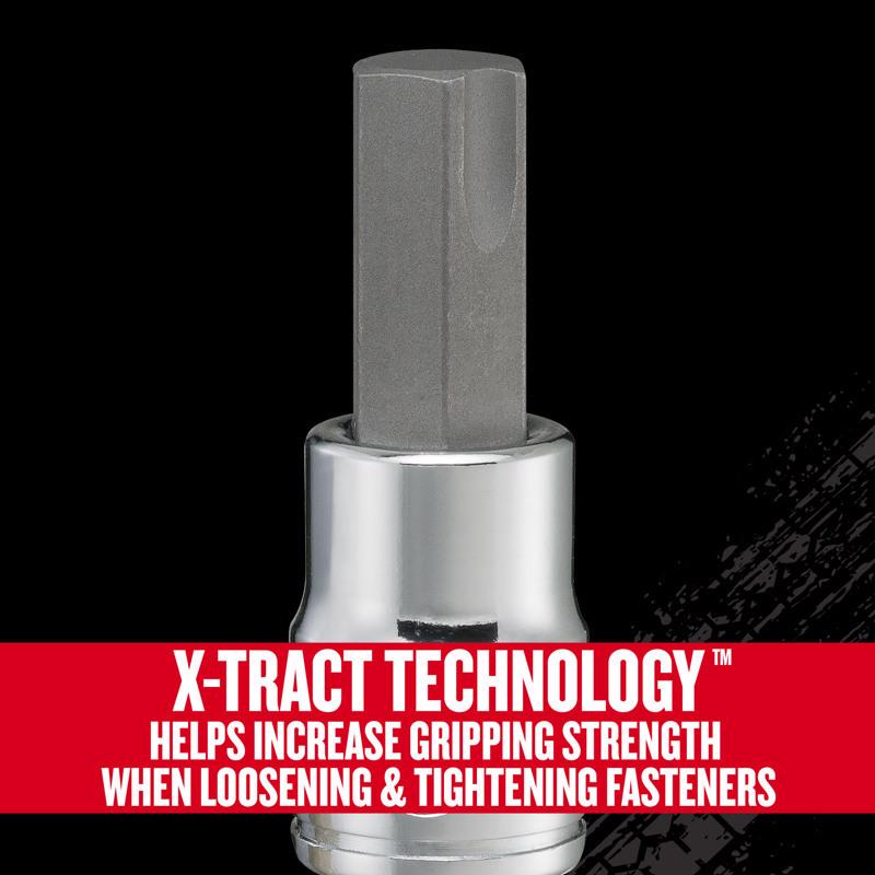 Craftsman V-Series X-Tract Technology 3/8 in. drive Metric Hex Bit Socket Set 6 pc