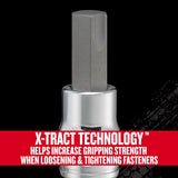 Craftsman V-Series X-Tract Technology 3/8 in. drive Metric Hex Bit Socket Set 6 pc