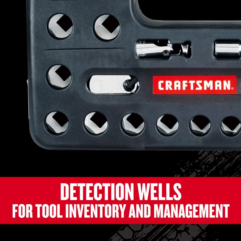 Craftsman V-Series 1/2 in. drive SAE 6 Point Socket and Tool Set 21 pc