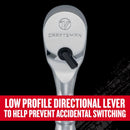 Craftsman V-Series 3/8 in. drive Stubby Ratchet 96 teeth