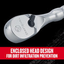 Craftsman V-Series 3/8 in. drive Stubby Ratchet 96 teeth