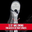 Craftsman V-Series 3/8 in. drive Stubby Ratchet 96 teeth