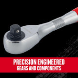 Craftsman V-Series 3/8 and 1/2 in. drive Comfort Grip Ratchet Set 96 teeth