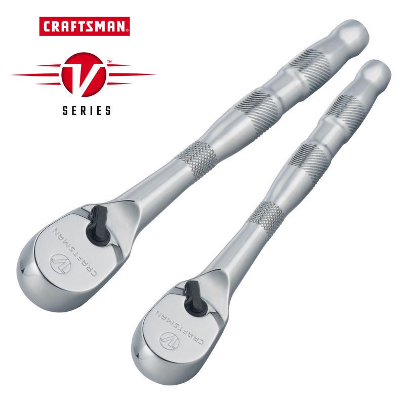 Craftsman V-Series 3/8 and 1/2 in. drive Ratchet Set 96 teeth