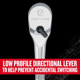 Craftsman V-Series 3/8 and 1/2 in. drive Ratchet Set 96 teeth