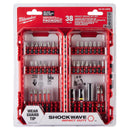 Milwaukee Shockwave Assorted Impact Driver Bit Set Alloy Steel 38 pc