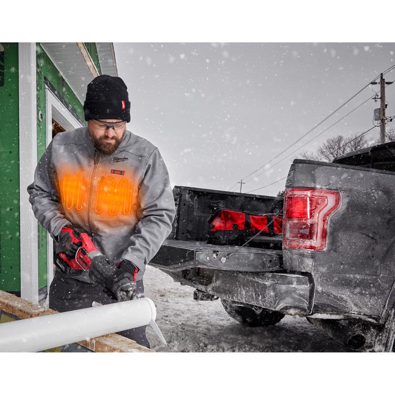 Milwaukee M12 TOUGHSHELL XL Long Sleeve Unisex Heated Jacket Kit Gray