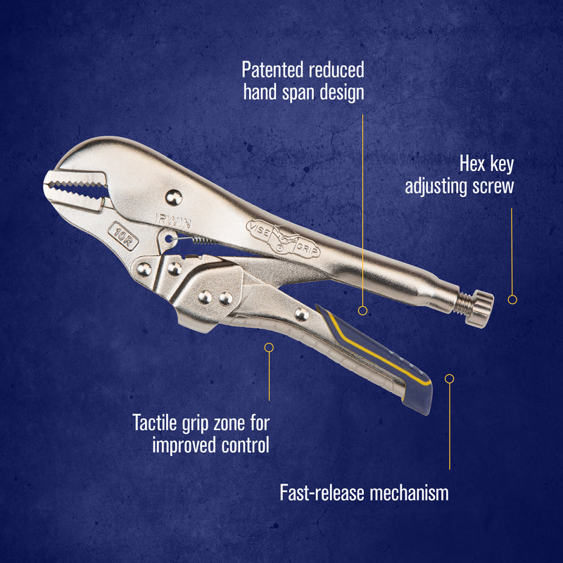 Irwin Vise-Grip 10 in. Metal Fast Release Straight Jaw Locking Pliers