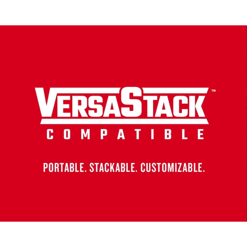 Craftsman VERSASTACK 8.875 in. W X 13.375 in. H Polyester Tool Tote 32 pocket Black/Red 1 pc