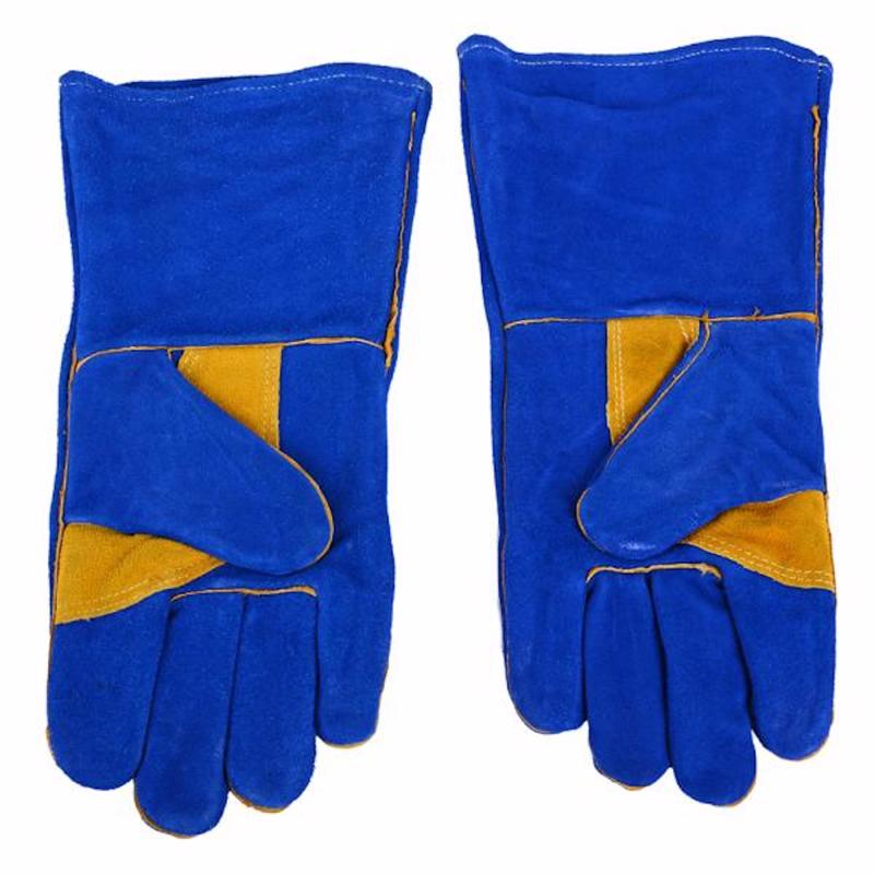 Forney 13 in. Insulated Leather Welding Gloves Blue XL 1 pk