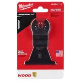 Milwaukee Universal Fit Open-Lok 2-1/2 in. L X 2-1/2 in. W High Carbon Steel Multi-Tool Oscillating