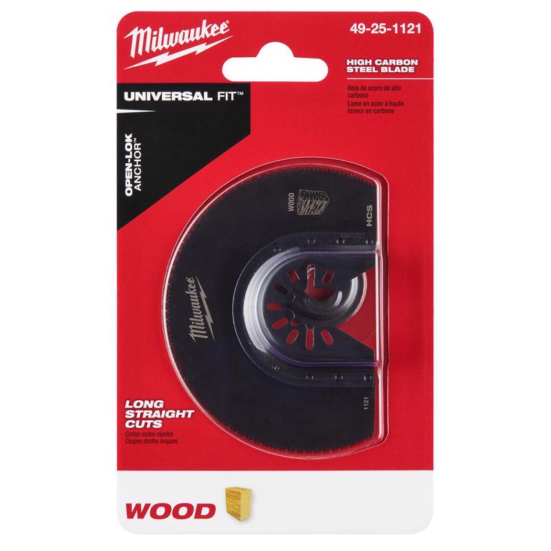 Milwaukee Universal Fit Open-Lok 2.61 in. L X 3-1/2 in. W High Carbon Steel Segment Blade Wood 1 pk