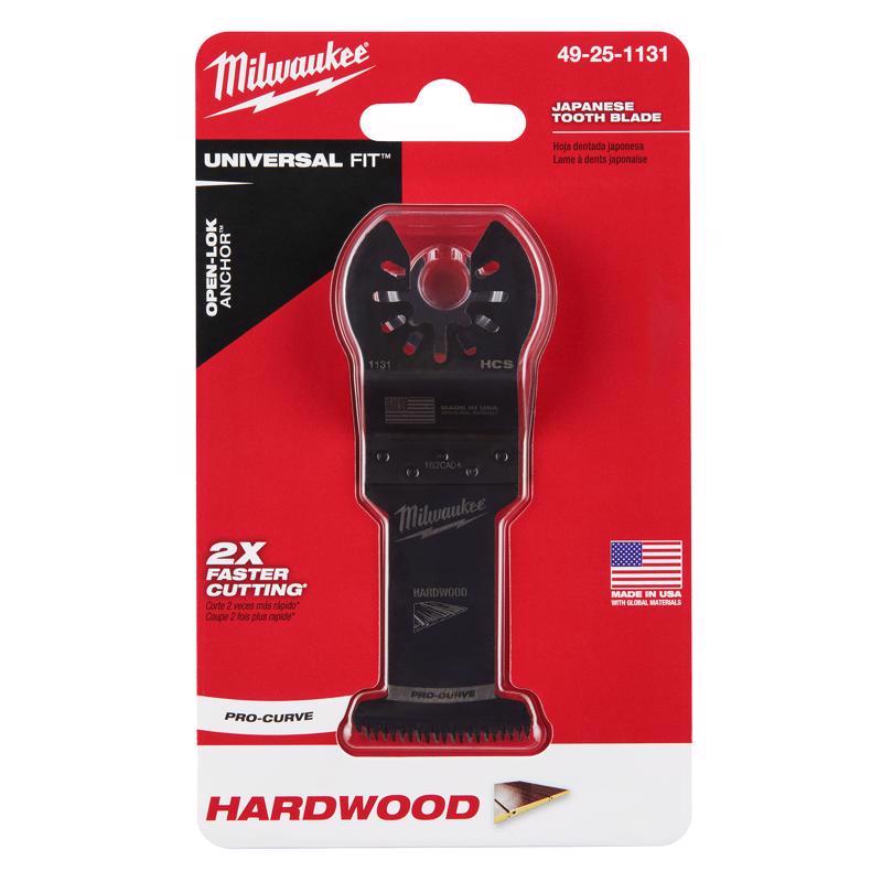 Milwaukee Universal Fit Open-Lok 1-3/8 in. L X 1-3/8 in. W High Carbon Steel Japanese Blade Hardwood