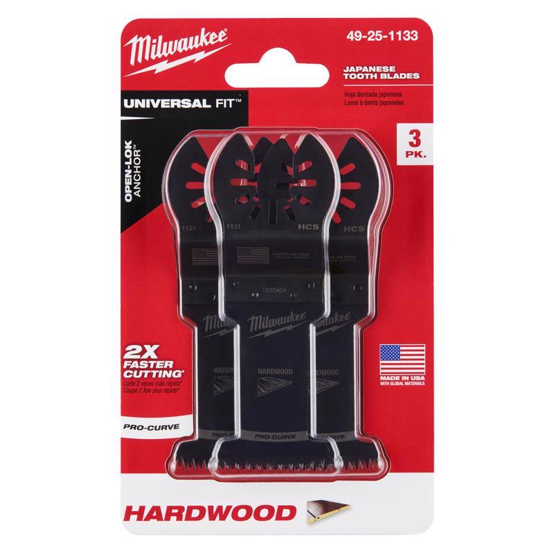 Milwaukee Universal Fit Open-Lok 1-3/8 in. L X 1-3/8 in. W High Carbon Steel Japanese Blade Hardwood