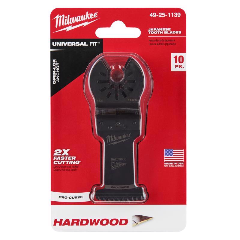 Milwaukee Universal Fit Open-Lok 1-3/8 in. L X 1-3/8 in. W High Carbon Steel Japanese Blade Hardwood