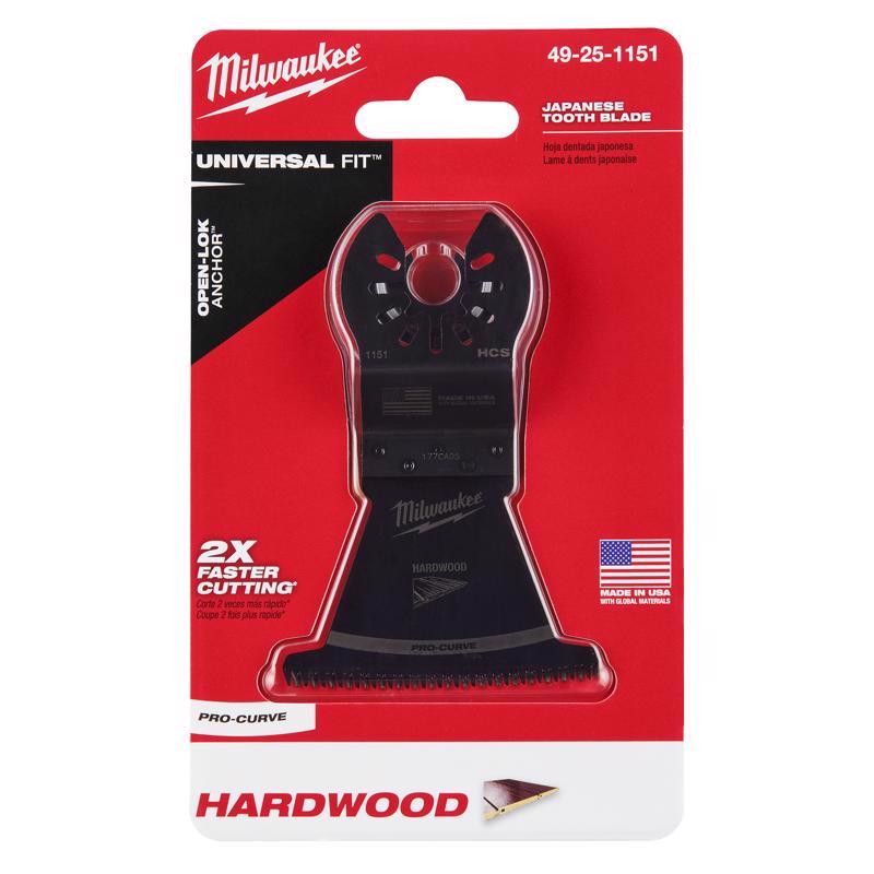 Milwaukee Universal Fit Open-Lok 2-1/2 in. L X 2-1/2 in. W High Carbon Steel Japanese Blade Hardwood