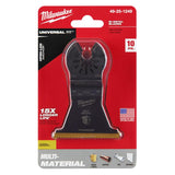 Milwaukee Universal Fit Open-Lok 2-1/2 in. W Bi-Metal Multi-Tool Oscillating Blade Multi-Material 10