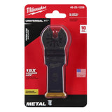 Milwaukee Universal Fit Open-Lok 1-1/8 in. W Bi-Metal Multi-Tool Oscillating Blade Multi-Material 10