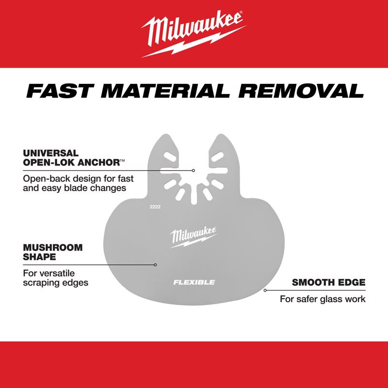 Milwaukee Open-Lok 6.374 in. L Stainless Steel Mushroom Window Sealant Cutter 5 pk