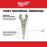 Milwaukee Open-Lok 4.17 in. L Stainless Steel Tapered Sealant Cutter 5 pk