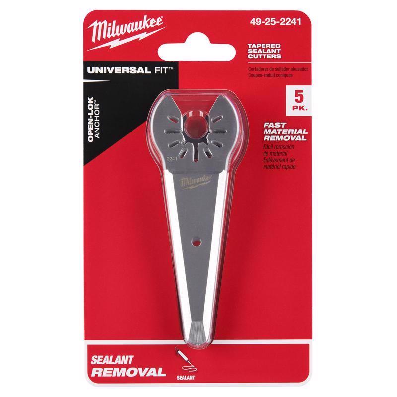 Milwaukee Open-Lok 4.17 in. L Stainless Steel Tapered Sealant Cutter 5 pk