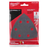 Milwaukee Open-Lok 240 in. X 3-1/2 in. L Silicon Carbide Triangular Sanding Paper 6 pk