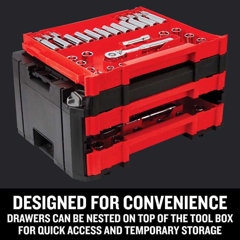 Craftsman Versastack 1/4, 3/8 and 1/2 in. drive Metric and SAE Mechanic's Tool Set 262 pc