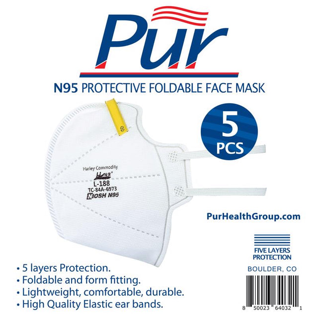 FACE MASK WHITE N95 5PK